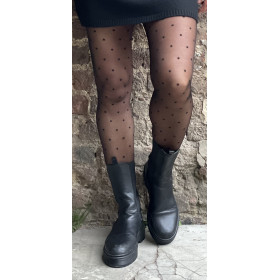 Bas collants minis pois...
