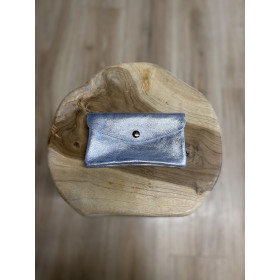 Portefeuille cuir brillant