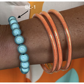 Bracelet perles boules uni