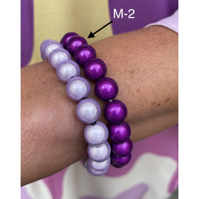 Bracelet perles boules uni