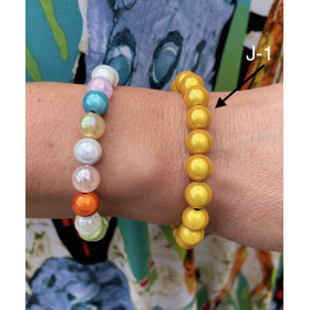 Bracelet perles boules uni