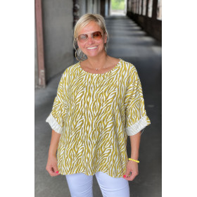 Blouse col rond herbal