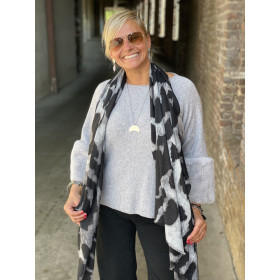 Foulard Epais Taches Marbré