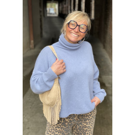 Pull col roulé Alpaga