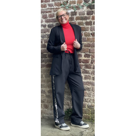 Pantalon bandes sequins