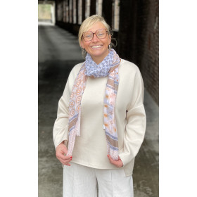 Foulard bandes patchwork