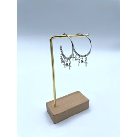 Boucles d'oreilles créoles...