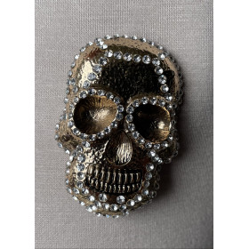 Broche aimant "Tête de mort"