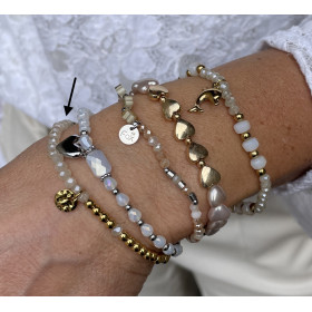 Bracelet billes dorées n°153