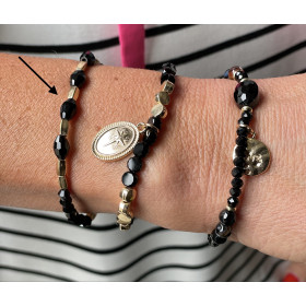 Bracelet quartz + perles...