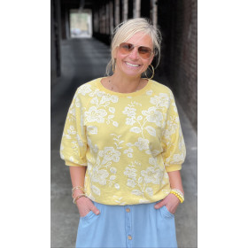 Sweat manches courtes Fleurs