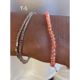 Bracelet duo bicolore